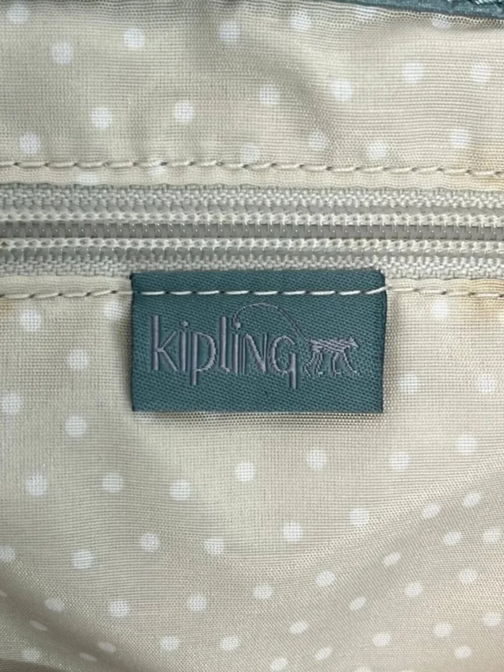 Kipling Blue Gray Nylon Backpack